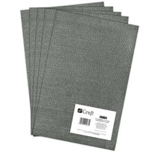 dpCraft Hobbyfilt polyester - A4 5stk - Grå