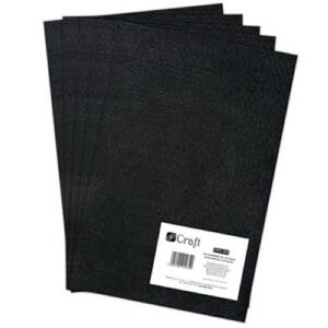 dpCraft Hobbyfilt polyester - A4 5stk - Sort