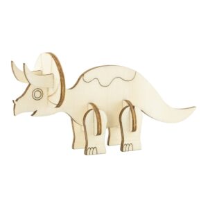 Figursett i tre 1stk Dinosaur - Triceratops