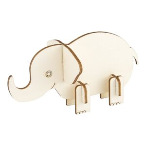 Figursett i tre 1stk Safari - Elefant