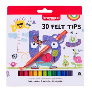 Bruynzeel KIDS - Felt Tips-tusjer Sett - 30stk