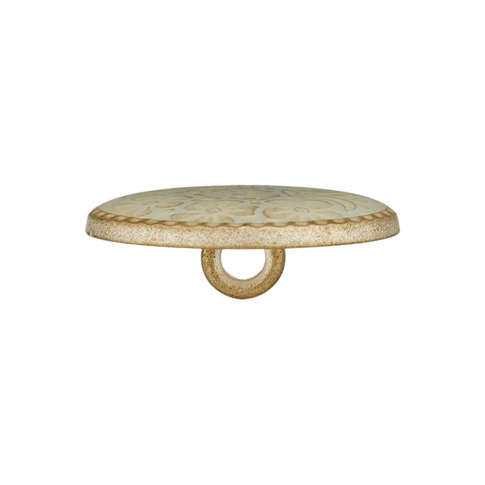 Metallknapp 453972 Blomster - 23mm - 30 Turkisgrønn - Bilde 2