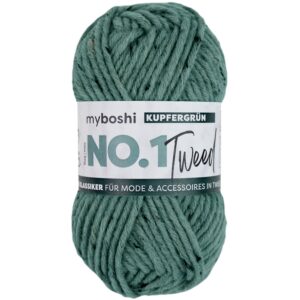 Myboshi Garn No.1 50g - Tweed Copper Green