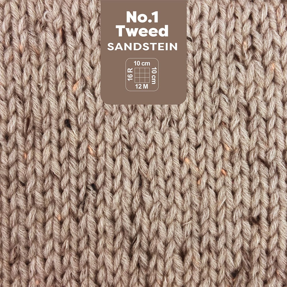 Myboshi Garn No.1 50g - Tweed Sand Stone - Bilde 2