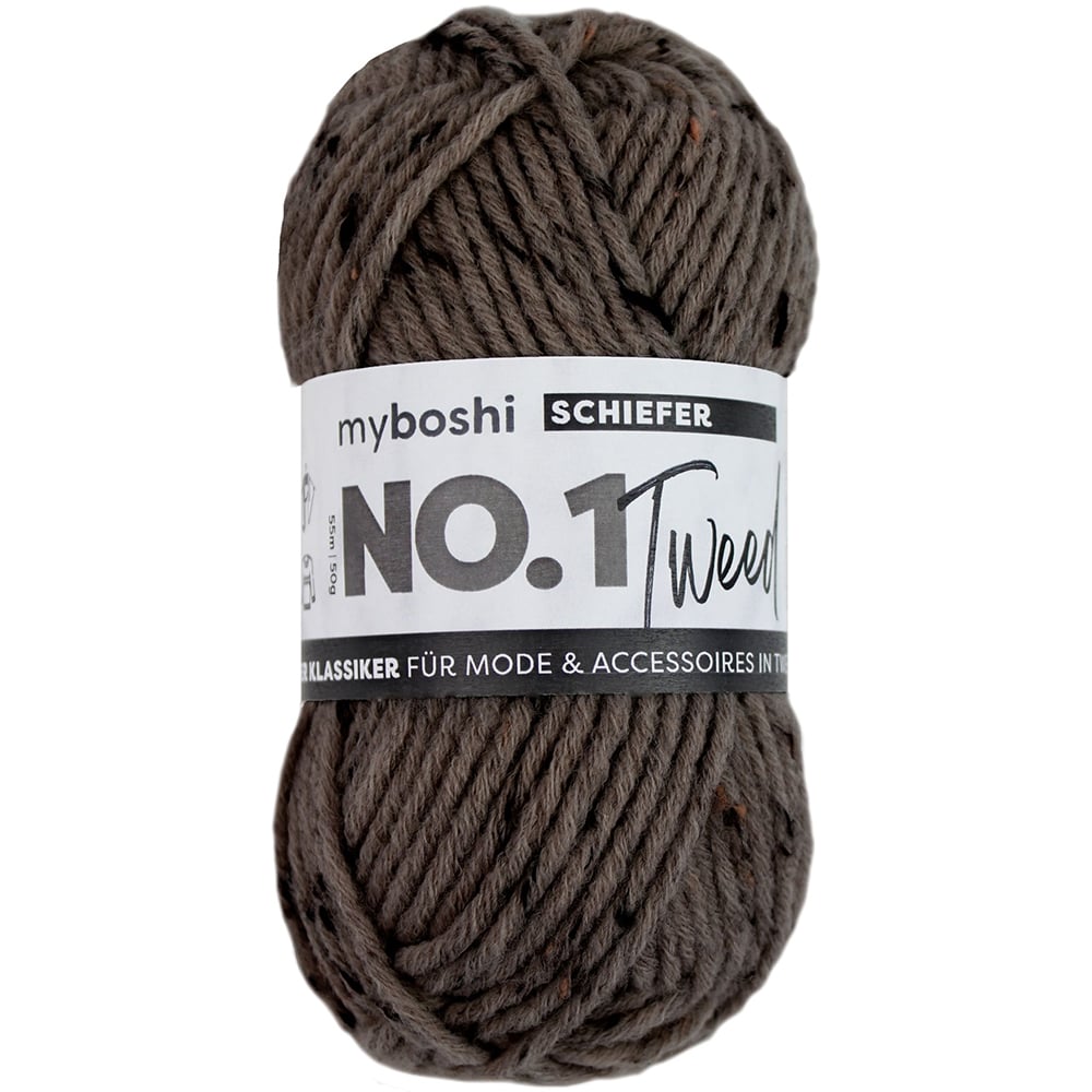 Myboshi Garn No.1 50g - Tweed Slate