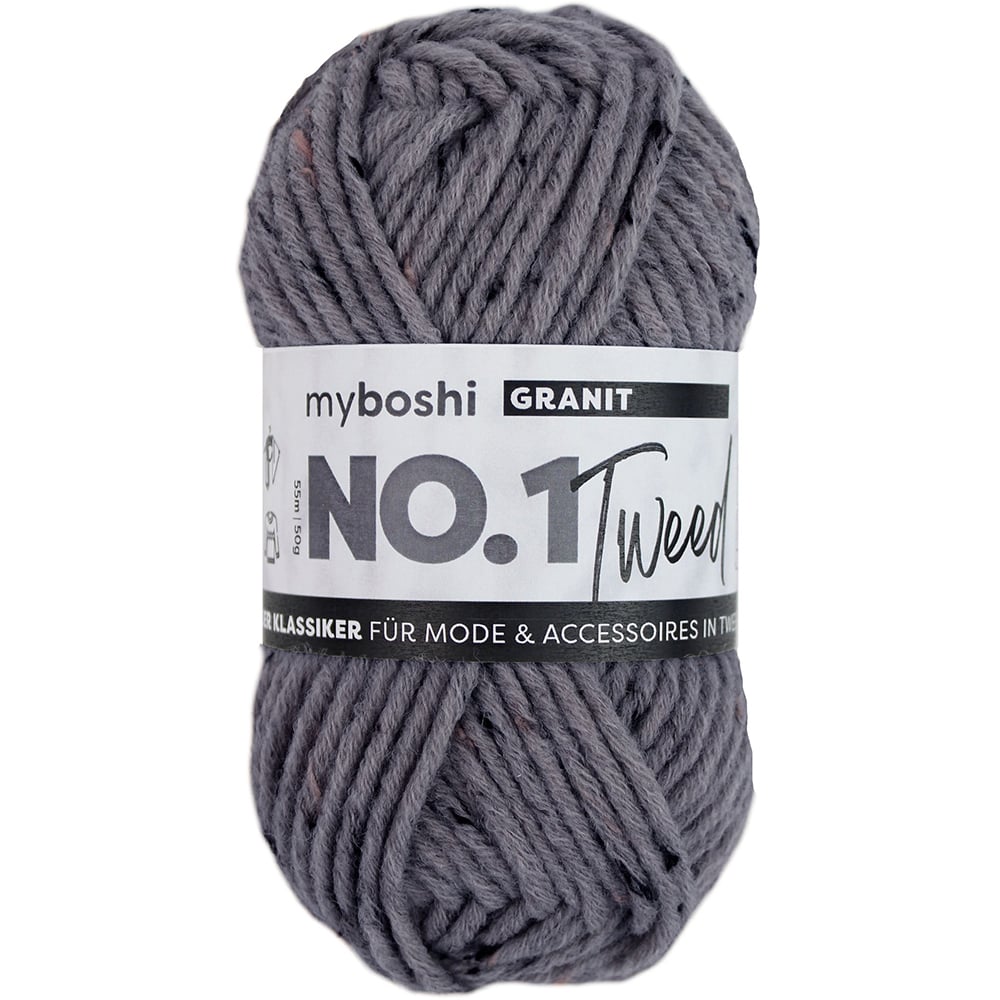 Myboshi Garn No.1 50g - Tweed Granite