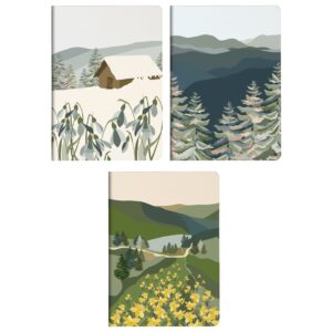 Clairefontaine La Vie en Vosges - Notatbok Sydd A5 Linjert