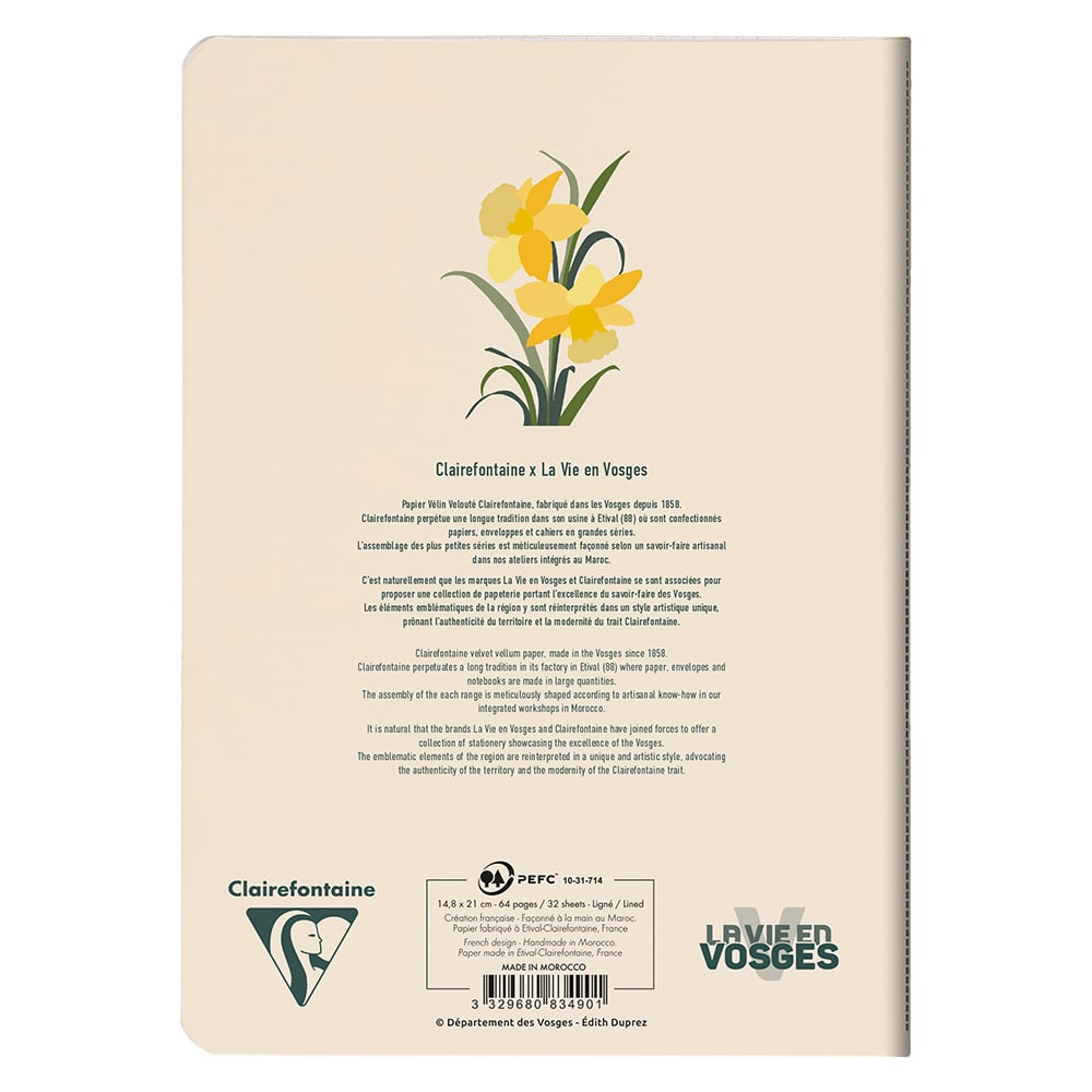 Clairefontaine La Vie en Vosges - Notatbok Sydd A5 Linjert - Bilde 5