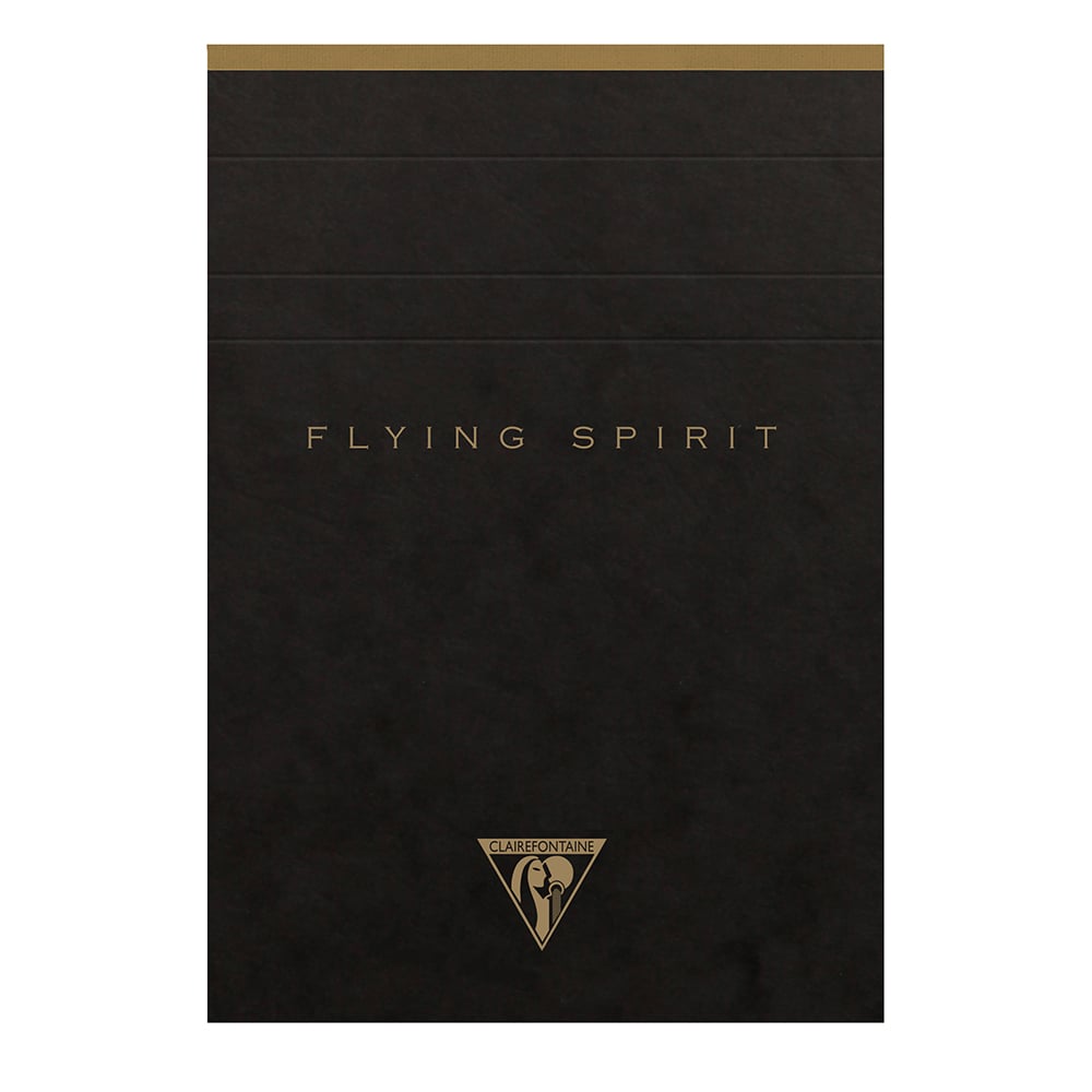 Clairefontaine Flying Spirit - Notatblokk A6 Linjert - Sort