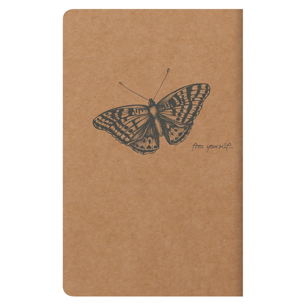 Clairefontaine Flying Spirit Notatbok 7,5x12cm Linjer Kraft - Bilde 2