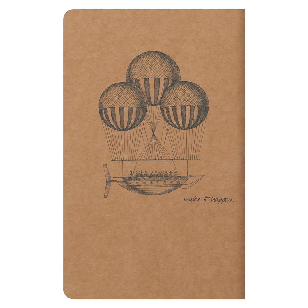Clairefontaine Flying Spirit Notatbok 7,5x12cm Linjer Kraft - Bilde 5