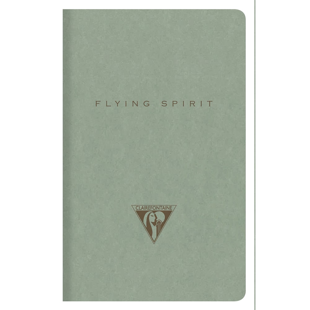 Clairefontaine Flying Spirit Notatbok 7,5x12cm Linjer Grønn
