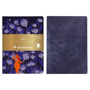 Clairefontaine Adolie - Notatbok 2pk Sydd A5 - Linjert