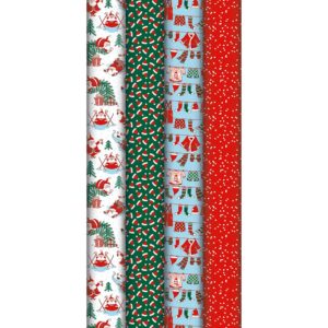 Clairefontaine Gavepapir Jul - 80g 2m - Little Santa