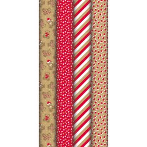 Clairefontaine Gavepapir Kraft Jul - 70g 2m - Little Bear