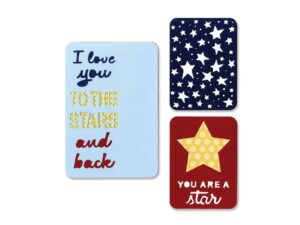 Sizzix Thinlits Die Set - Stars - 3stk