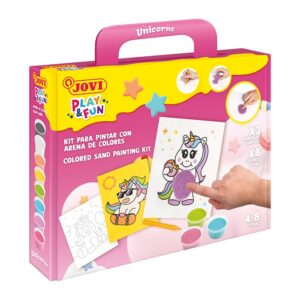 Jovi Play & Fun Sandmaling Sett 8 farger - Unicorns