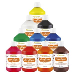 My Mandarine Rainbow Akrylmaling 500ml - 10 Farger