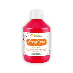 My Mandarine Rainbow Akrylmaling 500ml - Primærrød
