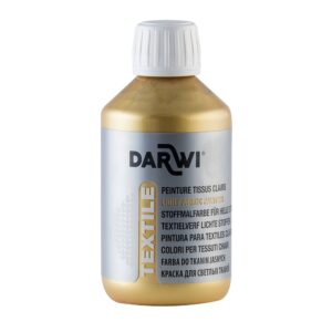 Darwi Tekstilmaling 250ml - Gull