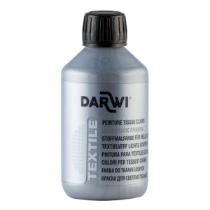 Darwi Tekstilmaling 250ml - Sølv