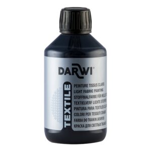 Darwi Tekstilmaling 250ml - Sort