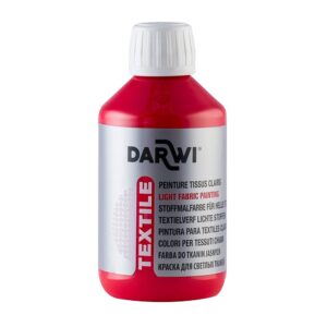 Darwi Tekstilmaling 250ml - Vermillon