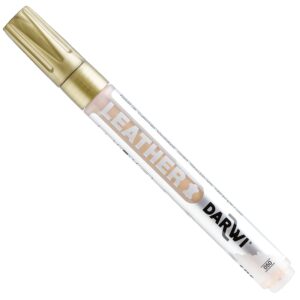 Darwi Leather Lærtusj - 2mm - 050 Gold