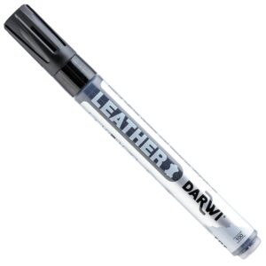 Darwi Leather Lærtusj - 2mm - 100 Black