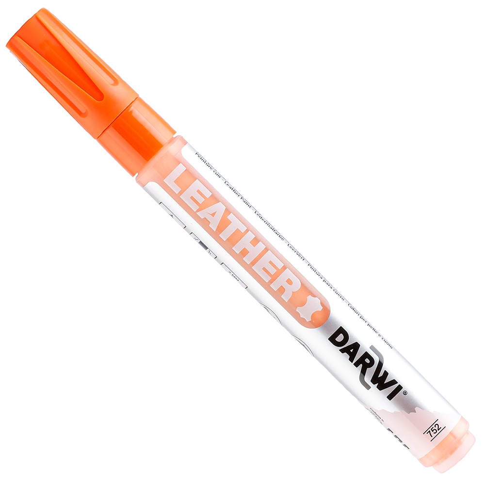 Darwi Leather Lærtusj - 2mm - 752 Orange