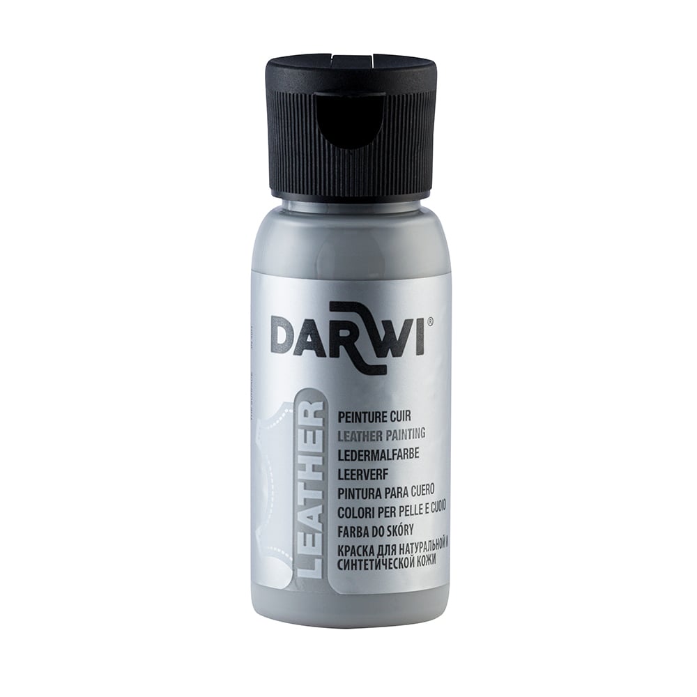 Darwi Leather Lærmaling - 50ml - 151 Mouse Grey