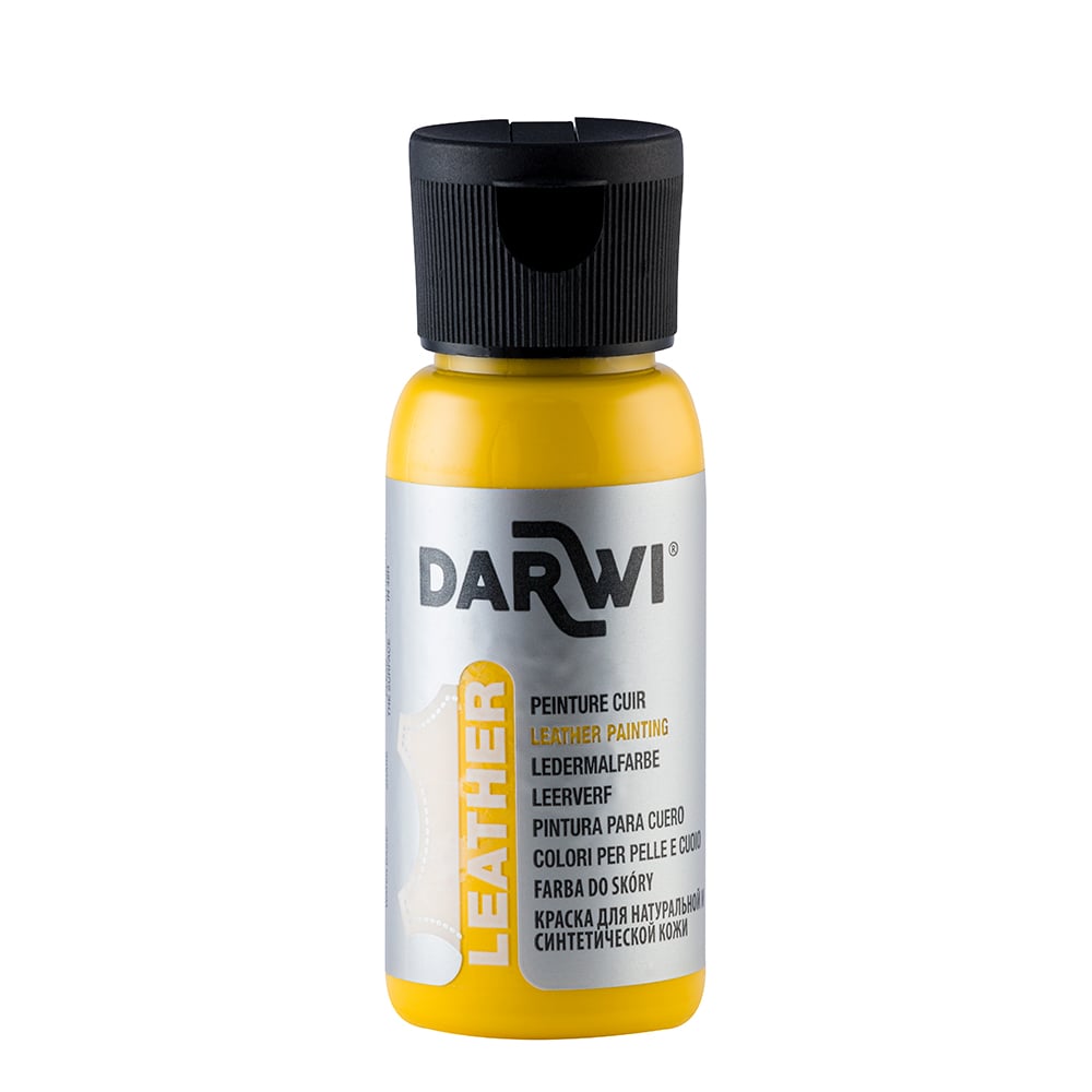 Darwi Leather Lærmaling - 50ml - 720 Sunshine Yellow
