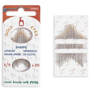 Pony Synåler med gulløye str. 3/9 – 20 stk