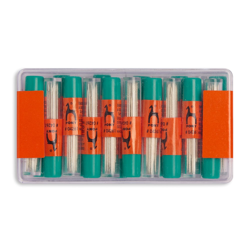 Pony Broderinåler spiss gulløye str. 3/9 - 16 stk - Bilde 2