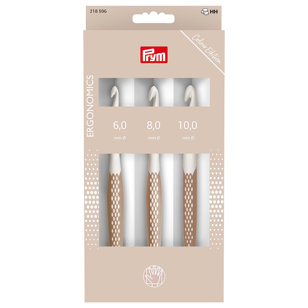 Prym Ergonomics Heklesett - 6mm, 8mm og 10mm