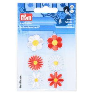 Prym Strykemerke/selvklebende 6stk - Blomster