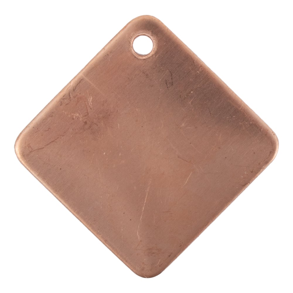 Kobberemne - Firkantet m hull 20x25mm