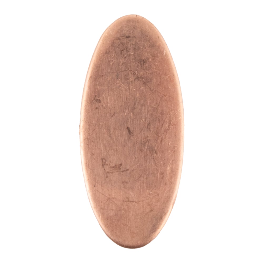 Kobberemne - Oval 13x30mm