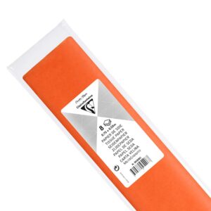 Clairefontaine Silkepapir 50x70cm 8ark - Oransje