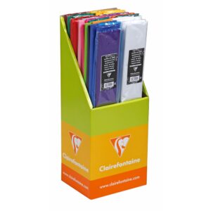Clairefontaine Display Silkepapir 40 ruller - 8 farger