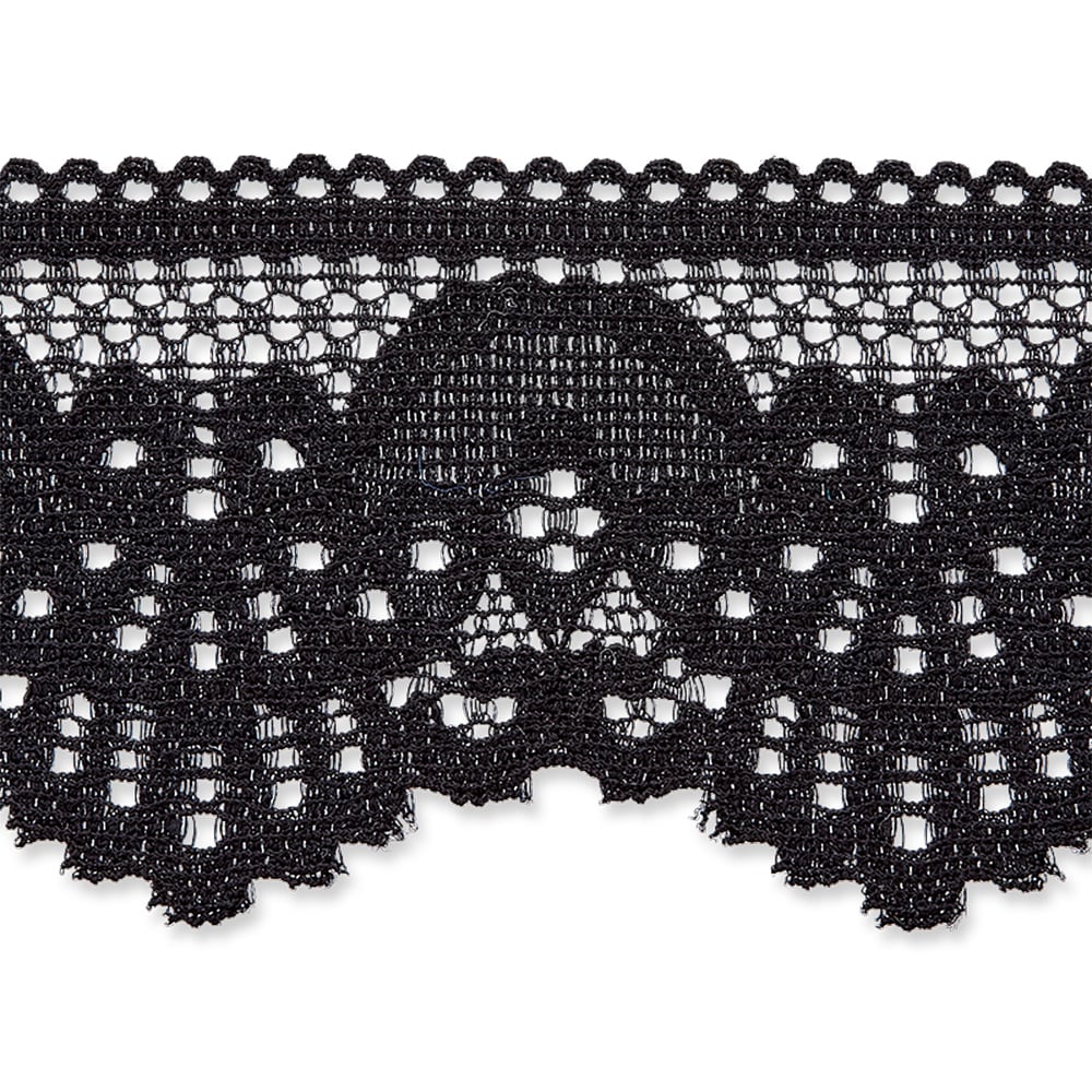 Elastisk blonde 5568 - 25m 42mm - 80 Sort