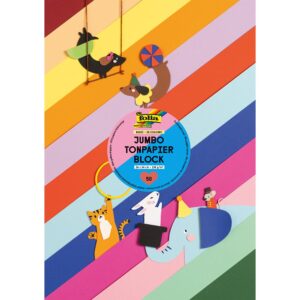 Folia Tegnepapir 24x34 130g 50ark - Assorterte farger