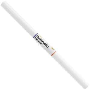 Folia Transparentpapir rull 80g 63cmx10m - Hvit transparent