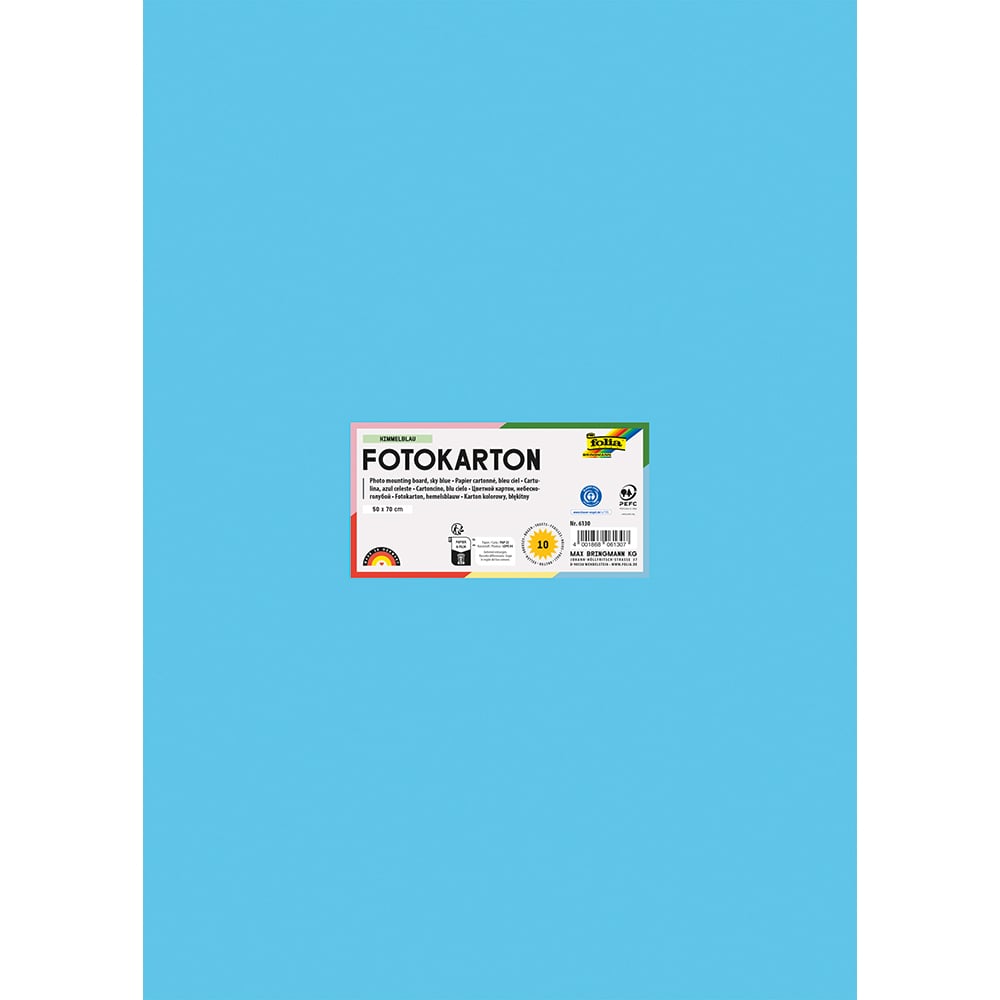 Folia Fotokartong 50x70 - 300g - 30 Himmelblå