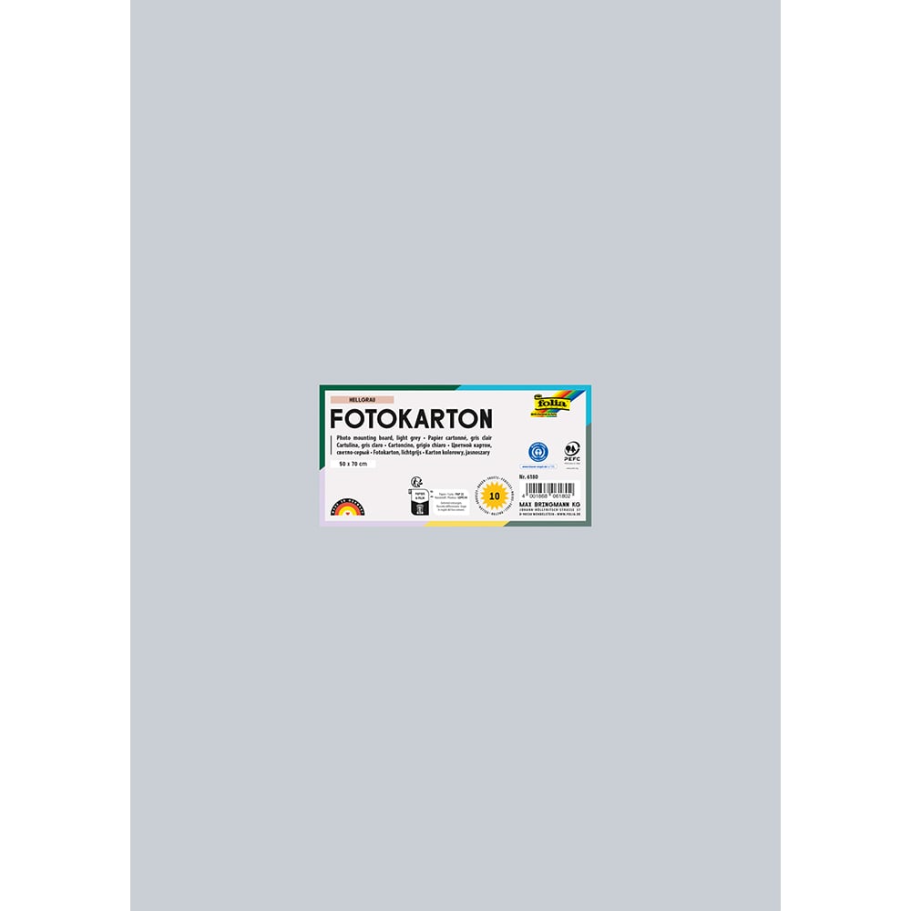 Folia Fotokartong 50x70 - 300g - 80 Lys Grå