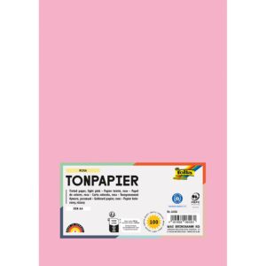 Folia Tegnepapir A4 - 130g 100ark - 26 Lysrosa