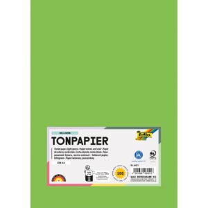 Folia Tegnepapir A4 - 130g 100ark - 51 Lys grønn