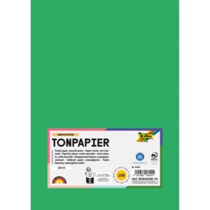 Folia Tegnepapir A4 - 130g 100ark - 54 Smaragdgrønn