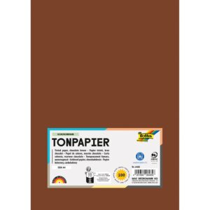 Folia Tegnepapir A4 - 130g 100ark - 85 Sjokoladebrun