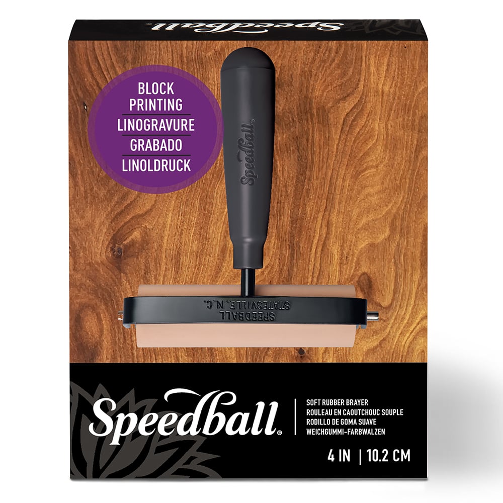 Speedball Block Print Soft Rubber Brayer - Fargevalse - 10cm - Bilde 2